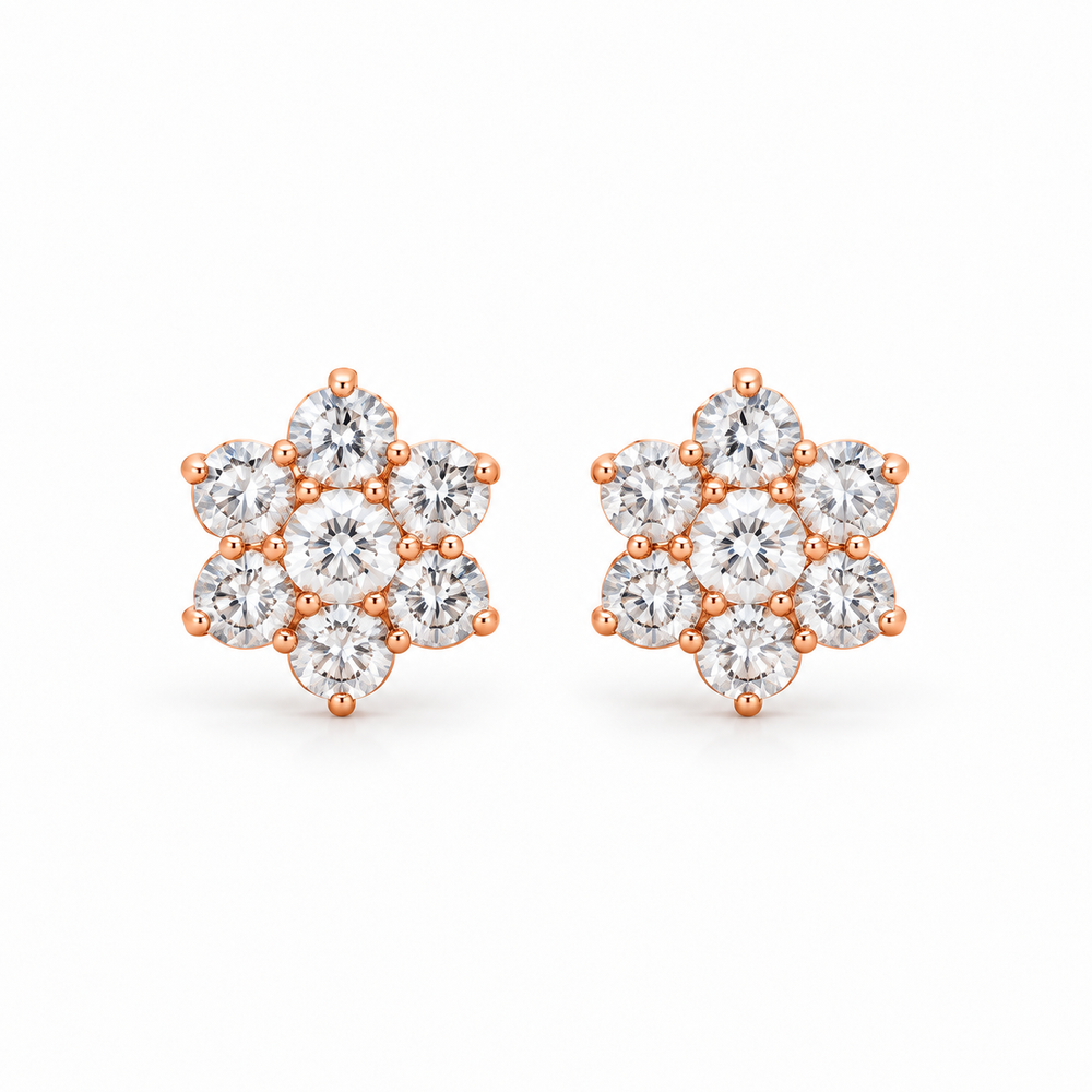 Rosé Celeste Bloom Studs