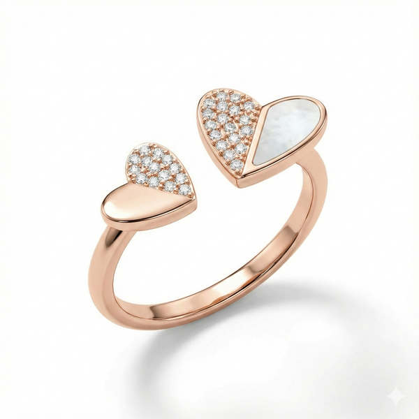 Amora Twin Heart Diamond Flex