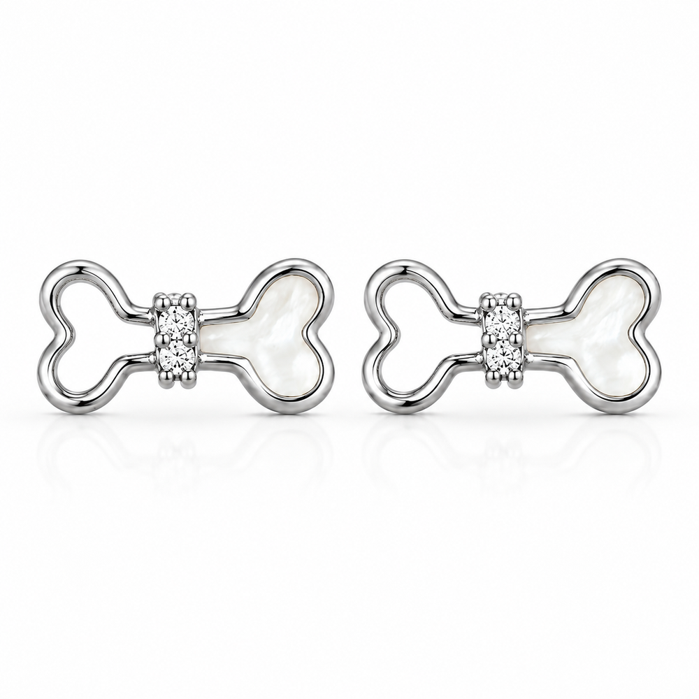 Lumière Bow Pearl Studs