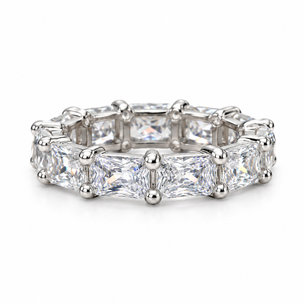 Crystal Crest Eternity Ring