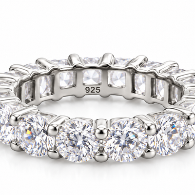 Silver Lumière Reversible Eternity Ring