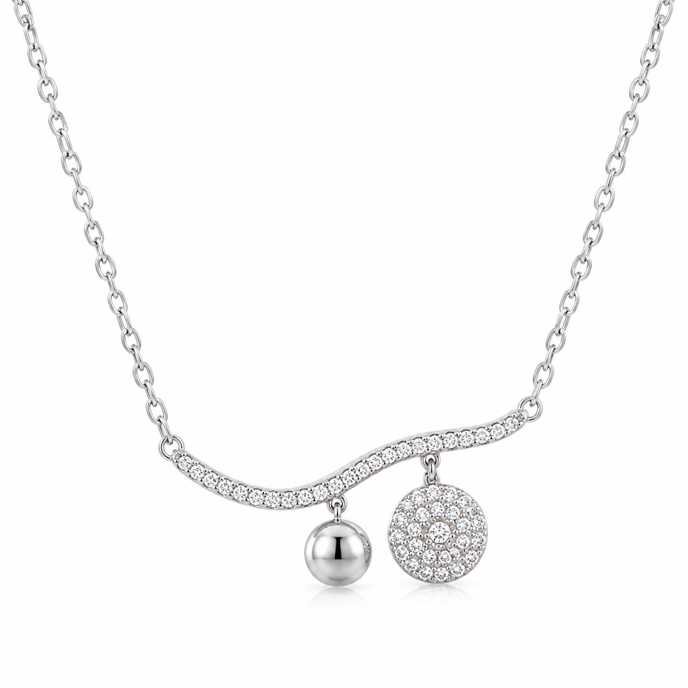 Luna Charm Curve Necklace