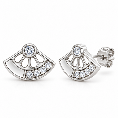 Aurelia Celestine Fan Studs