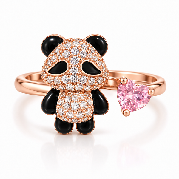 Panda Love Charm Ring
