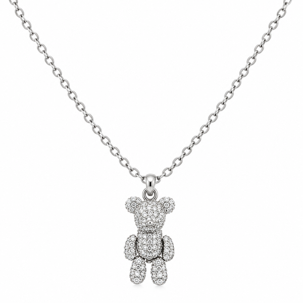 Teddy Bear Charm Necklace