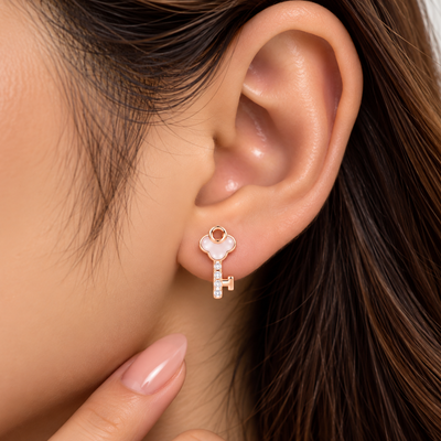 Roselle Keyblush Studs