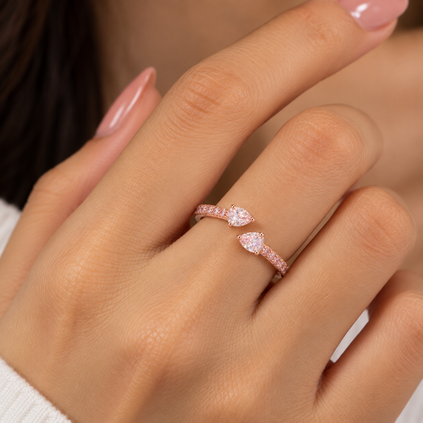 Blush Infinity Open Ring