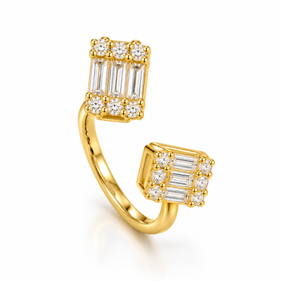 Golden Embrace Open Ring