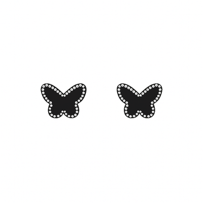 Black Nyra Noir Studs