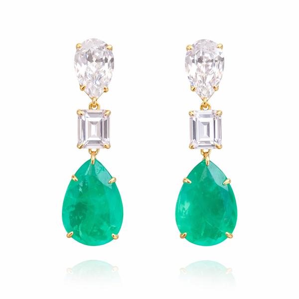 Emerald Empress Teardrop Drop