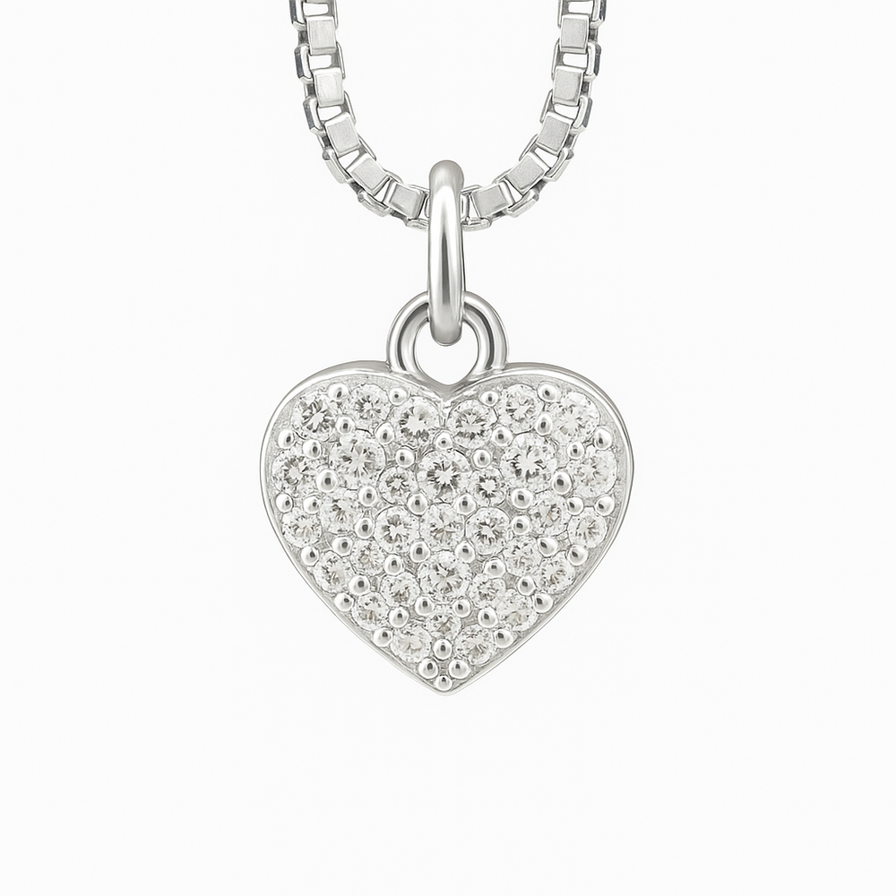 Sparkle Heart Charm