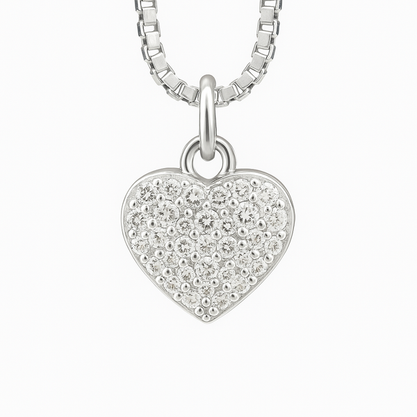 Sparkle Heart Charm