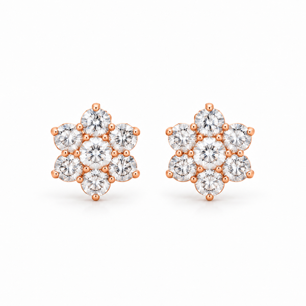 Rosé Celeste Bloom Studs