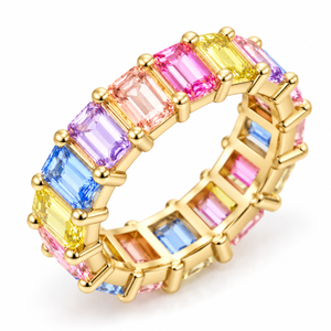 Rainbow Royale Eternity Ring