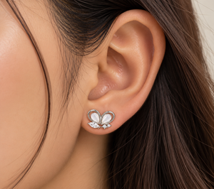 Celestia Butterfly Crystal Studs