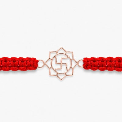 Lotus Swastik Rakhi