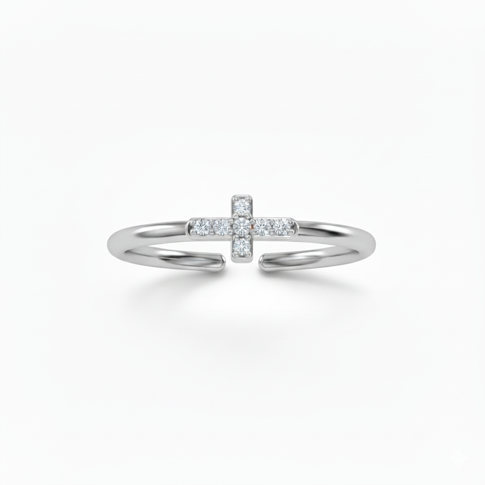Silver Halo Cross