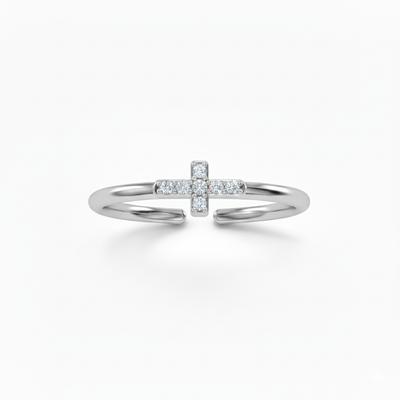 Silver Halo Cross