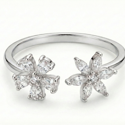 Élan Fleur Ring | 925 Sterling Silver