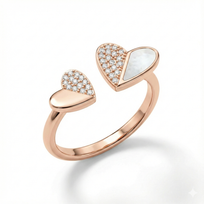 Amora Twin Heart Diamond Flex
