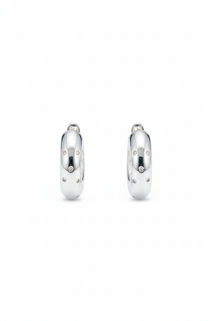 Aurora Luxe Diamond-Set Hoop