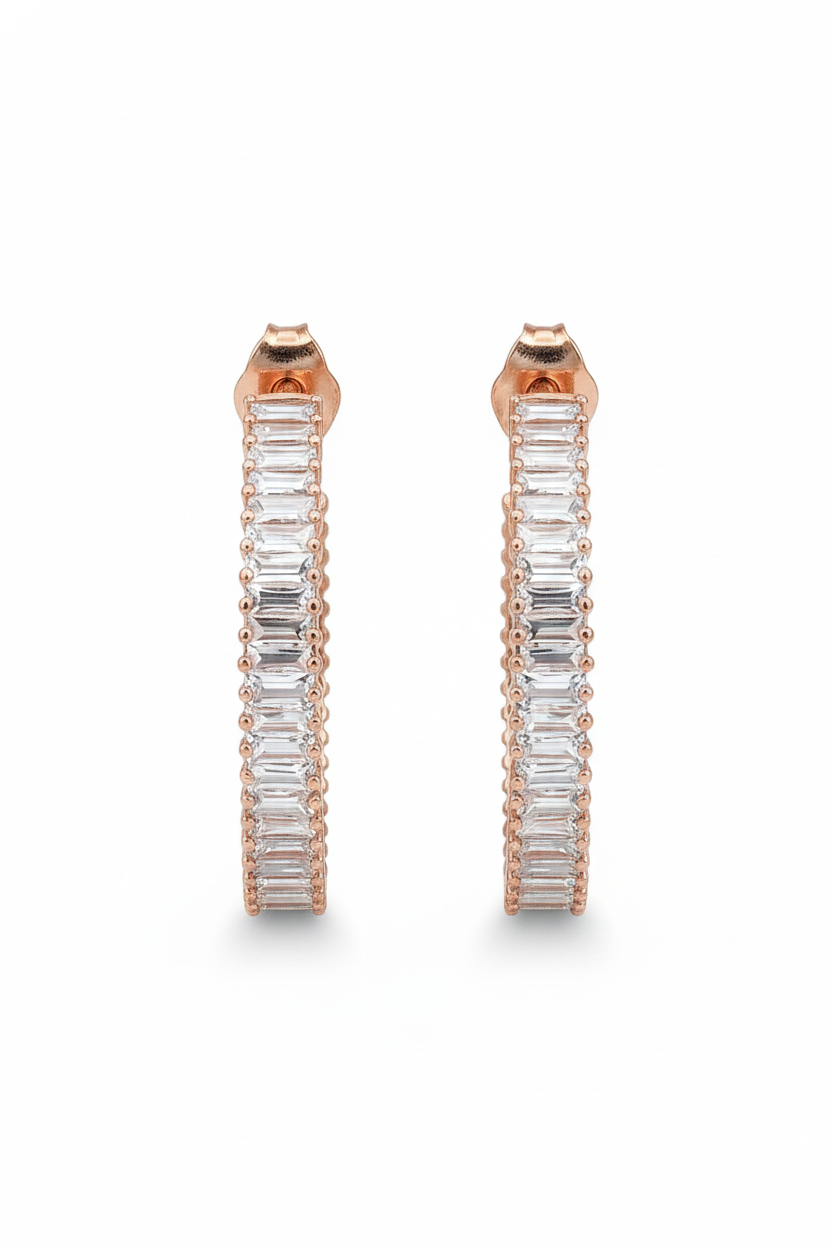 Rosé Riviera Baguette Hoop