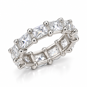 Crystal Crest Eternity Ring