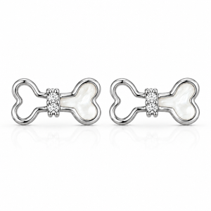 Lumière Bow Pearl Studs