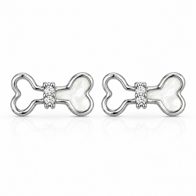 Lumière Bow Pearl Studs