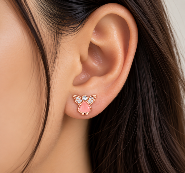 Rosalie Butterfly Blush Studs