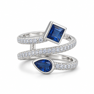 Sapphire Arc Ring