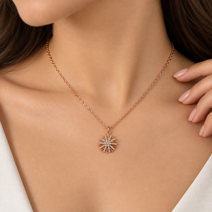 Celestial Burst Pendant Necklace
