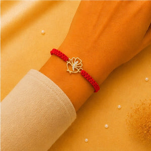 925 Sterling Silver Vighnaharta Elegance Rakhi with Sacred Red Thread | Premium Lord Ganesha Rakhi for Brother | Raksha Bandhan | Mohè Jewels