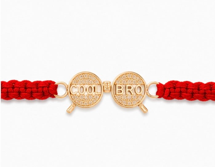 925 Sterling Silver Bond of Brotherhood Rakhi with Sacred Red Thread | Cool Bro Designer Rakhi | Premium Raksha Bandhan Rakhi by Mohè Jewels