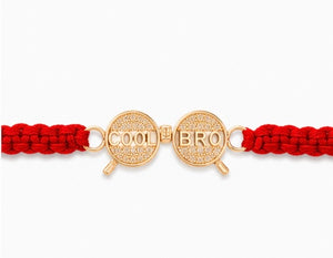 925 Sterling Silver Bond of Brotherhood Rakhi with Sacred Red Thread | Cool Bro Designer Rakhi | Premium Raksha Bandhan Rakhi by Mohè Jewels