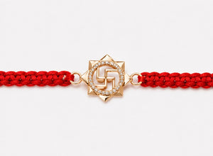 925 Sterling Silver Shubh Swastik Rakhi with Sacred Red Thread | Premium Swastik Rakhi for Brother | Raksha Bandhan | Mohè Jewels
