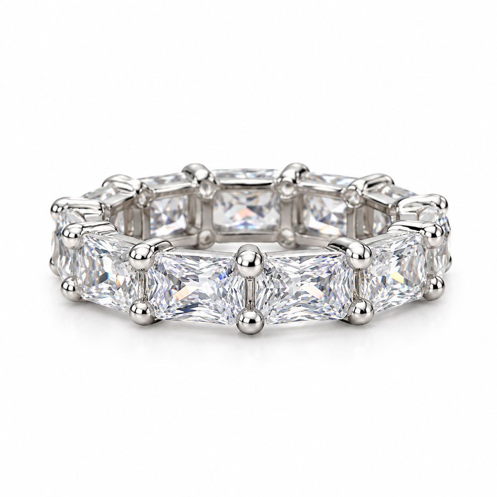 Crystal Crest Eternity Ring