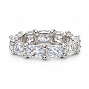 Crystal Crest Eternity Ring