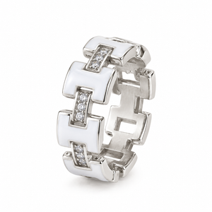 Ivory Luxe Link Ring