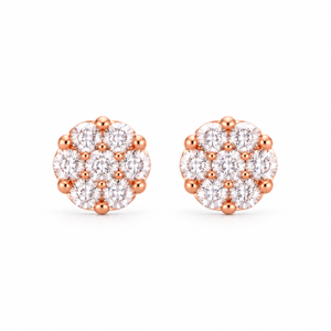 Rosé Petal Gleam Studs