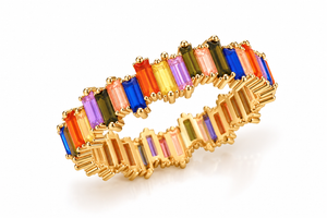 Rainbow Royale Open Eternity Ring