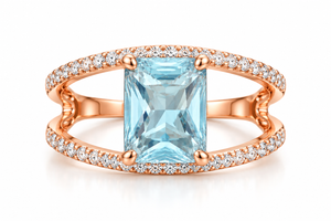 Blue Opal Radiance Ring