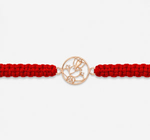 925 Sterling Silver Vakratunda Divine Circle Rakhi with Sacred Red Thread | Premium Lord Ganesha Rakhi for Brother | Raksha Bandhan | Mohè Jewels