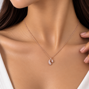 Rose Gold Infinity Loop Necklace
