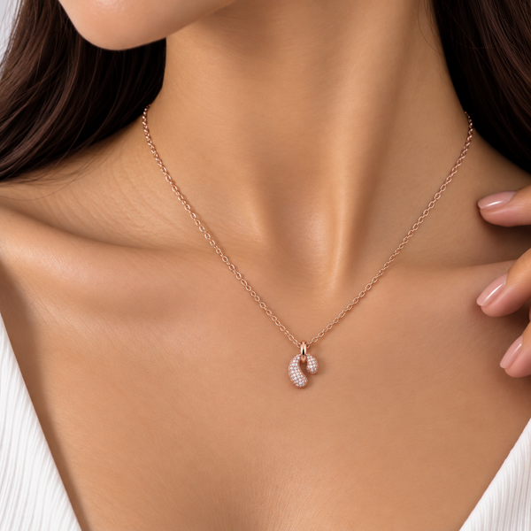 Rose Gold Infinity Loop Necklace