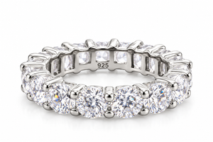 Silver Lumière Reversible Eternity Ring