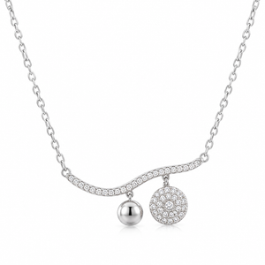 Luna Charm Curve Necklace