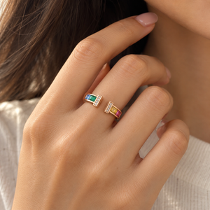 Prism Aura Multicolour Open Ring