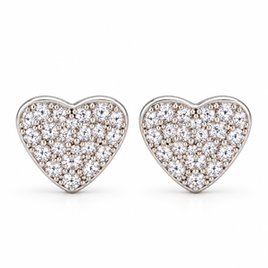 Elaria Heart Crystal Studs