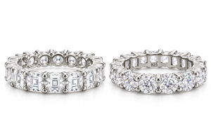 Silver Lumière Reversible Eternity Ring